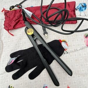 HSI Professional Ceramic Tourmaline Ionic Flat Iron Hair Straightener Curler EUC